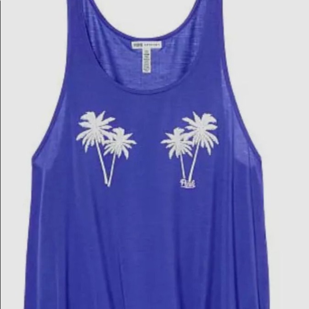 Victoria’s Secret Pink Purple Palm Tree Tank Top